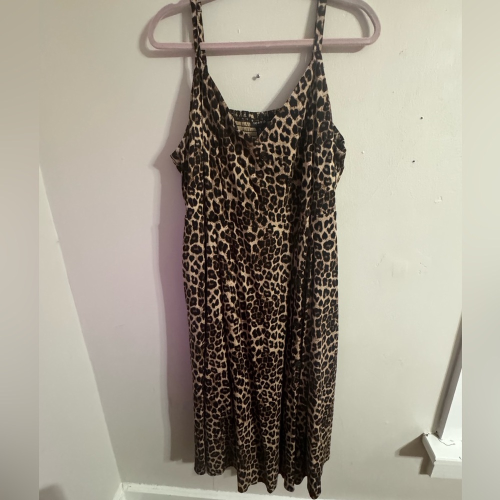Torrid leopard print dress